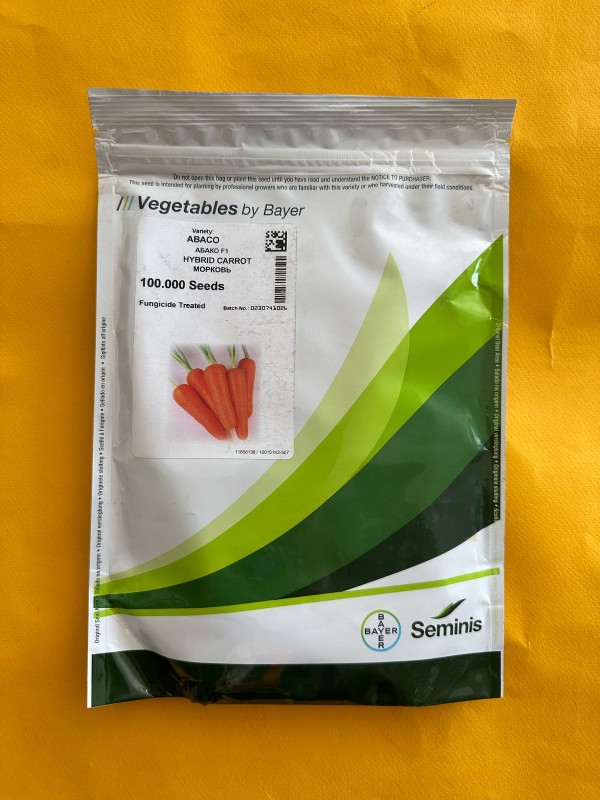 Абако F1 2.0-2.2 100 000 штук семена моркови